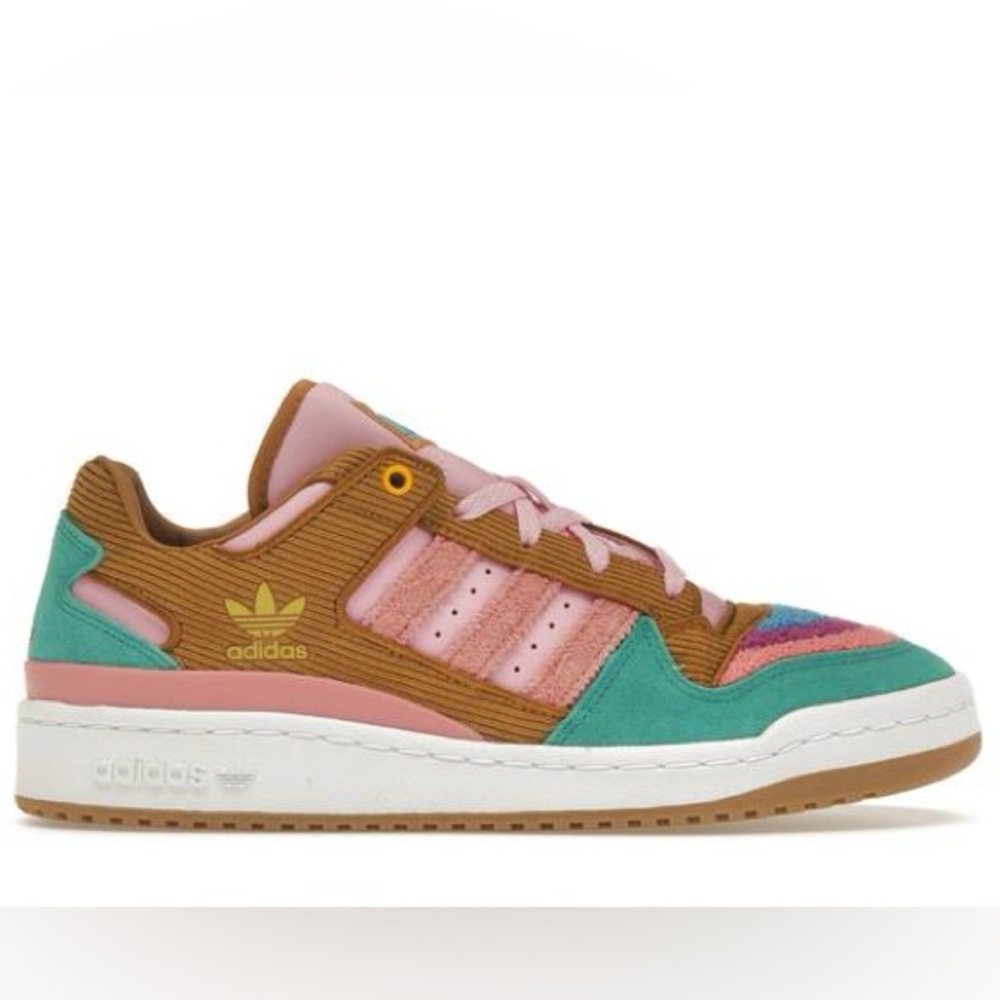 NEW ADIDAS Forum Low “The Simpsons Living Room” – Mesa/Tactile Rose/Cloud White